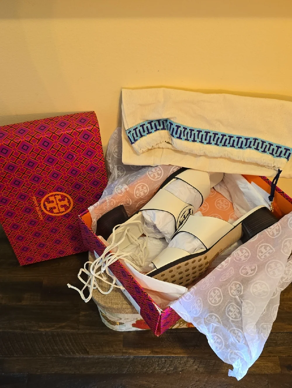 Tory Burch Bombe Miller Heel Sandals - Picture 14 of 14